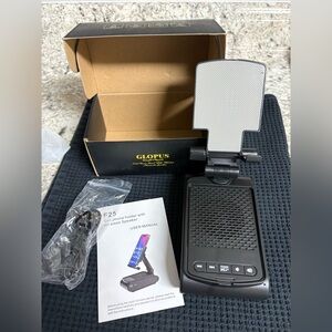 F25 Cell Phone Stand With Wireless Speaker Adjustable Phone Holder